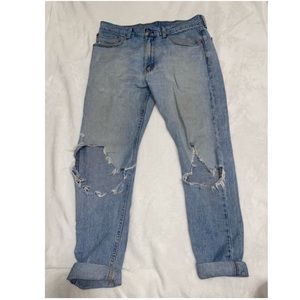 LEVI STRAUSS RIPPED JEANS